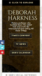 Mobile Screenshot of deborahharkness.com